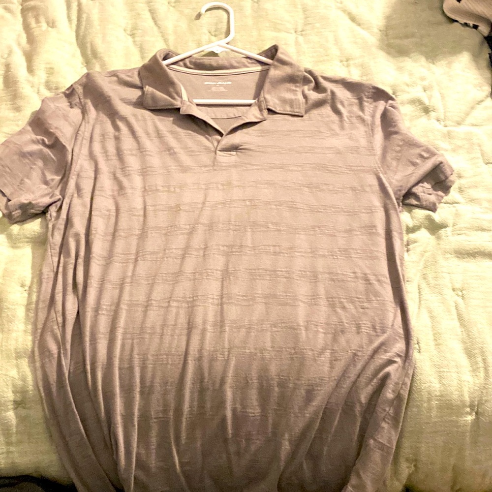 DKNY buttonless polo